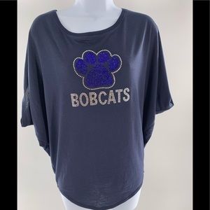 Bella “Bobcats” Dolman Sleeve T Shirt Size Medium